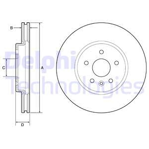 Тормозной диск Delphi BG4783C