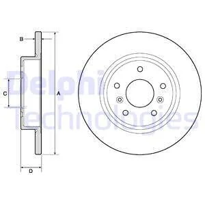 Тормозной диск Delphi BG4807C