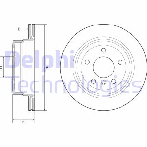 Тормозной диск Delphi BG4946C