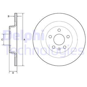 Тормозной диск Delphi BG4950C