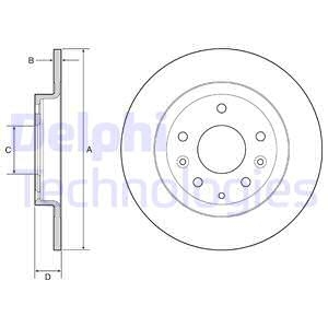 Тормозной диск Delphi BG4959C