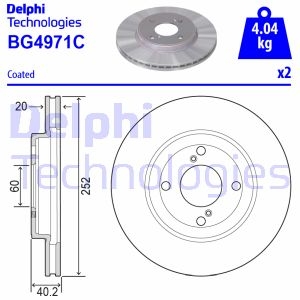 Гальмівний диск Delphi BG4971C