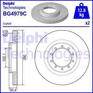 Тормозной диск Delphi BG4979C
