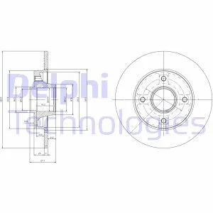 Тормозной диск с подшипником Delphi BG9022RSC