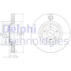 Тормозной диск Delphi BG9054