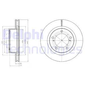 DELPHI TOYOTA диск гальм.передн.Land Cruiser,Lexus LX570 08- Delphi BG9067