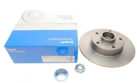 Диск тормозной (задний) Renault Megane 08- (260x8) (+ABS) (с подшипником) Delphi BG9137RS