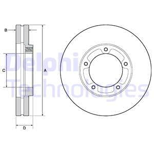 Тормозной диск Delphi BG9139