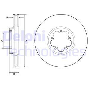Гальмівний диск Delphi BG9176C