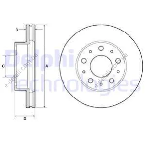Тормозной диск Delphi BG9180C (фото 1)