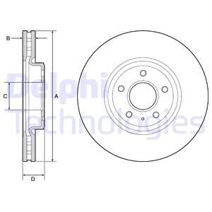 Гальмівний диск Delphi BG9218C