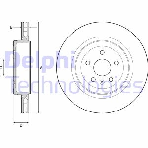 Гальмівний диск Delphi BG9221C