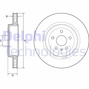 Тормозной диск Delphi BG9221C