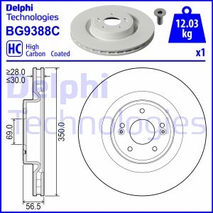 Гальмівний диск Delphi BG9388C