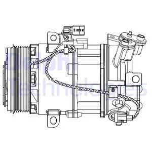 Компресор кондиціонеру DELPHI Delphi CS20550