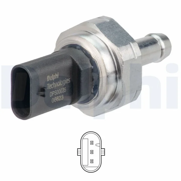 DELPHI BMW Датчик тиску ВГ 1 (F20) 114 d/116 d/118 d 11-, 3 (E90) 318 d/320 d 04- Delphi DPS00035-12B1 (фото 1)