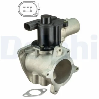 DELPHI VW клапан EGR Crafter,T5,Touareg 2.5TDI 03- Delphi EG10446-12B1