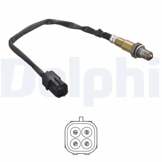 DELPHI лямбда-зонд (4 конт.) LADA 1,5i/1,7i Delphi ES21075-12B1
