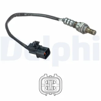DELPHI CHEVROLET Лямбда-зонд Lacetti, Nubira 1.8 Delphi ES21158-12B1