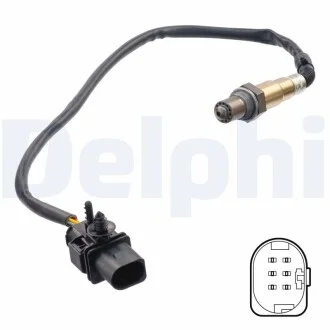 DELPHI OPEL Кисневий датчик (лямбда-зонд) AGILA (B) 1.2 08-, SUZUKI Delphi ES21310-12B1