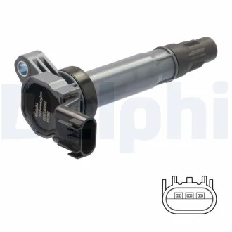 DELPHI CHEVROLET Котушка запалювання SPARK 1.0 10-, SPARK 1.2 10- Delphi GN10392-12B1