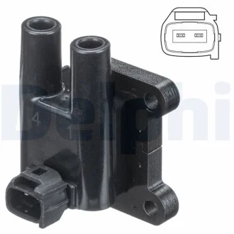 DELPHI CHEVROLET котушка запалювання Lacetti, Nubira 05-,Hyundai Accent II 00-,Getz 03- Delphi GN10840-12B1
