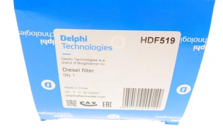 Фільтр паливний Delphi HDF519