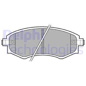 Тормозные колодки, дисковые Delphi LP0606