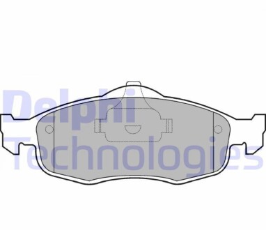 Тормозные колодки, дисковые Delphi LP0782