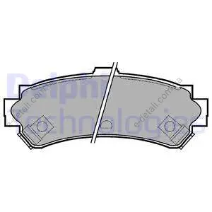DELPHI NISSAN колодки гальмівні задн.Almera I 95- Delphi LP1012 (фото 1)