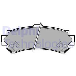DELPHI NISSAN колодки гальмівні задн.Almera I 95- Delphi LP1012