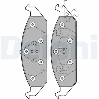 Гальмівні колодки, дискові Delphi LP1161