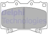 Тормозные колодки дисковые LEXUS/TOYOTA LX 470/Landcruiser "F "98-08 Delphi LP1308 (фото 1)