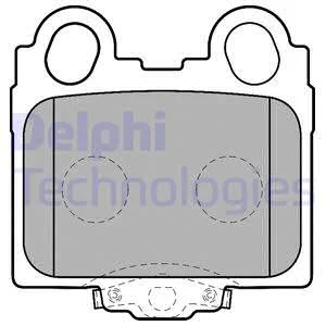 Тормозные колодки, дисковые Delphi LP1510