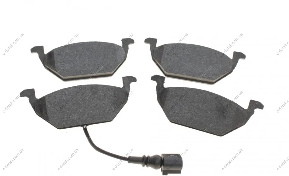 Колодки тормозные (передние) Audi A3/Skoda Octavia 96-13/Fabia 99-/VW Caddy/Golf 96-15 (+датчик) Delphi LP1514 (фото 1)