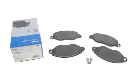 Колодки тормозные (передние) Ford Transit 00- (Bosch) Delphi LP1583