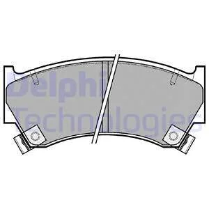 Тормозные колодки дисковые NISSAN Almera "95>> Delphi LP1590