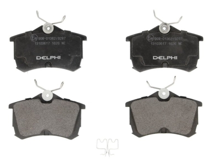 Тормозные колодки, дисковые Delphi LP1626 (фото 1)