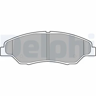 Тормозные колодки дисковые KIA Sportage "F "99-04 Delphi LP1634