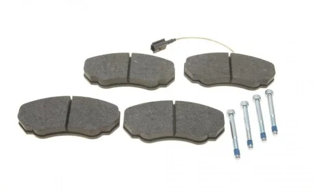 Колодки тормозные (передние) Citroen Jumper/Fiat Ducato/Peugeot Boxer 02- (Brembo) (+ датчик) Delphi LP1750
