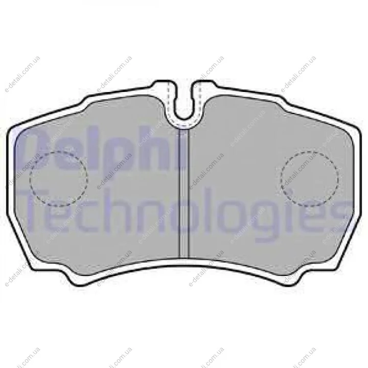 Колодки гальмівні (задні) Ford Transit/Transit Connect/Transit Tourneo 06-14 (+датчики) Delphi LP1826 (фото 1)