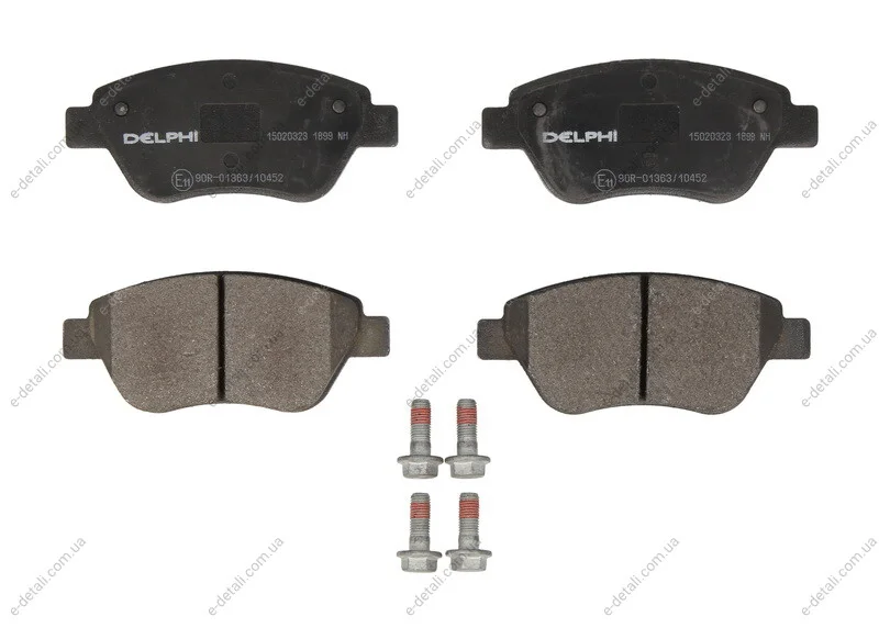 Тормозные колодки дисковые FIAT Doblo "F "01>> Delphi LP1899 (фото 1)