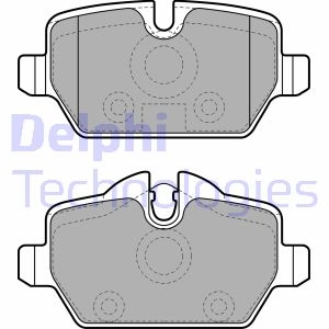 Тормозные колодки дисковые BMW 1(E81)/3(E90) "R "04>> Delphi LP1924 (фото 1)