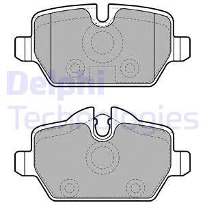 Тормозные колодки дисковые BMW 1(E81)/3(E90) "R "04>> Delphi LP1924