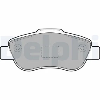 DELPHI FIAT гальмівні колодки передн.Panda II 1.3JTD 03- Delphi LP1929