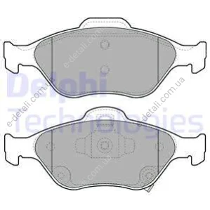 Колодки гальмівні (передні) Toyota Yaris 05- Delphi LP2005 (фото 1)