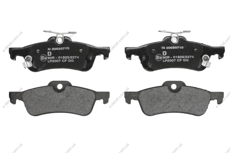 Тормозные колодки дисковые DAIHATSU/TOYOTA Charade/Yaris "R "05-11 Delphi LP2007 (фото 1)