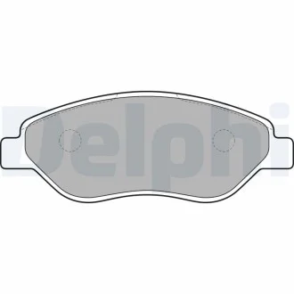 DELPHI OPEL гальмівні колодки передн. CORSA C 1.7 CDTI Delphi LP2010