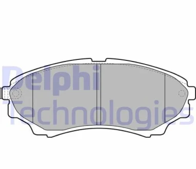 Колодки тормозные (передние) Ford Ranger 99-12 Delphi LP2036
