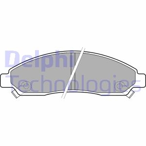 Тормозные колодки, дисковые Delphi LP2037 (фото 1)